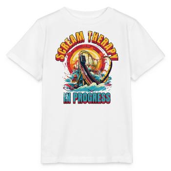 Freizeitpark Jahrmarkt Rummelplatz Kirmes - Stanley/Stella Kinder T-Shirt MINI CREATOR  - Weiß - Vorne - Maike (125cm)