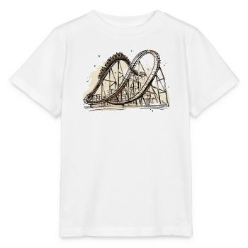 Freizeitpark Jahrmarkt Rummelplatz Kirmes - Stanley/Stella Kinder T-Shirt MINI CREATOR  - Weiß - Vorne - Maike (125cm)