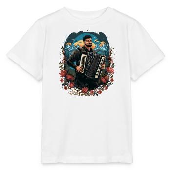 Accordion Musician Accordion Player Accordion - Stanley/Stella MINI CREATOR Kids’ T-Shirt - white - Front - Maike (125cm)