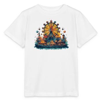 Parc d’attractions, fête foraine, festival folklorique - T-shirt bio MINI CREATOR Stanley/Stella Enfant - blanc - Devant - Maike (125cm)