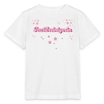 Nettoyant textile pour cadeau de fin d’études de blanchisserie - T-shirt bio MINI CREATOR Stanley/Stella Enfant - blanc - Devant - Maike (125cm)