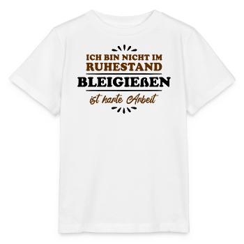 Retraite Pensionné Retraité Lead Casting - T-shirt bio MINI CREATOR Stanley/Stella Enfant - blanc - Devant - Maike (125cm)