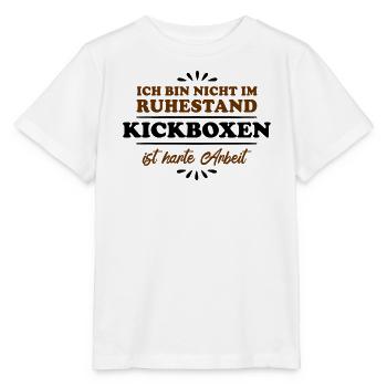 Retraité Retraité Kickboxer - T-shirt bio MINI CREATOR Stanley/Stella Enfant - blanc - Devant - Maike (125cm)