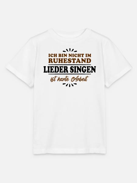 Ruhestand Rentner Pensioner Lieder-Sänger - Stanley/Stella Kinder T-Shirt MINI CREATOR - Weiß