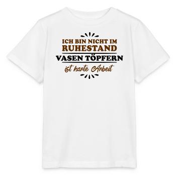 Retraité retraité Vase poterie - T-shirt bio MINI CREATOR Stanley/Stella Enfant - blanc - Devant - Maike (125cm)