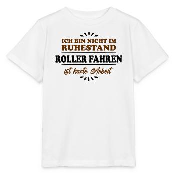 Retirement Pensioner Pensioner Scooter Driver - Stanley/Stella MINI CREATOR Kids’ T-Shirt - white - Front - Maike (125cm)