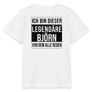 Ich bin dieser legendäre für Björn - Stanley/Stella Kinder T-Shirt MINI CREATOR  - Weiß - Vorne - Maike (125cm)