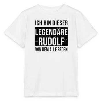 Je suis cette légende pour Rudolf - T-shirt bio MINI CREATOR Stanley/Stella Enfant - blanc - Devant - Maike (125cm)