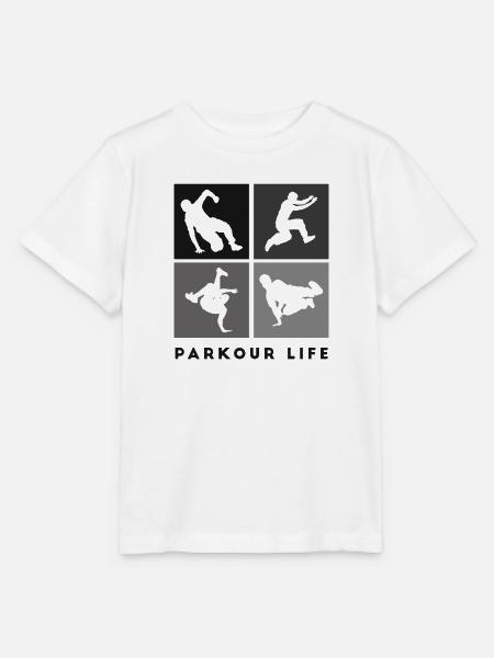 Parkour-Life Freerunning Freerunner - Stanley/Stella Kinder T-Shirt MINI CREATOR  - Weiß
