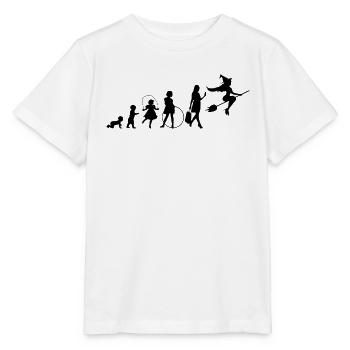 Mystisches Gothic Okkult Witch Halloween - Stanley/Stella Kinder T-Shirt MINI CREATOR  - Weiß - Vorne - Maike (125cm)