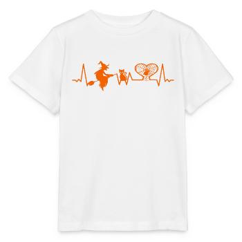 Halloween Mystisches Gothic Okkult Witch - Stanley/Stella Kinder T-Shirt MINI CREATOR  - Weiß - Vorne - Maike (125cm)