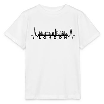 Herzschlag Skyline UK London - Stanley/Stella Kinder T-Shirt MINI CREATOR  - Weiß - Vorne - Maike (125cm)