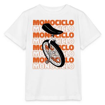 Einrad Einrad Cardiogram Unicycle Einrad - Stanley/Stella Kinder T-Shirt MINI CREATOR  - Weiß - Vorne - Maike (125cm)