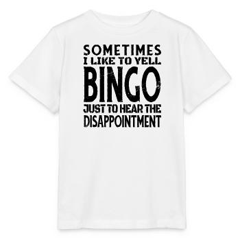 Bingo Joueur Bingo Jeu de Bingo Jeux de Bingo - T-shirt bio MINI CREATOR Stanley/Stella Enfant - blanc - Devant - Maike (125cm)