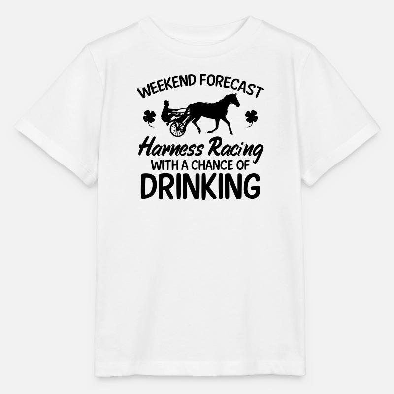 Cheval de trot Chevaux de week-end de trot - T-shirt bio MINI CREATOR Stanley/Stella Enfant - blanc
