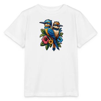 Éleveur d’oiseaux Ornithologue Ornithologue Ornithologue - T-shirt bio MINI CREATOR Stanley/Stella Enfant - blanc - Devant - Maike (125cm)