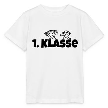 1 Klasse - Stanley/Stella Kinder T-Shirt MINI CREATOR  - Weiß - Vorne - Maike (125cm)