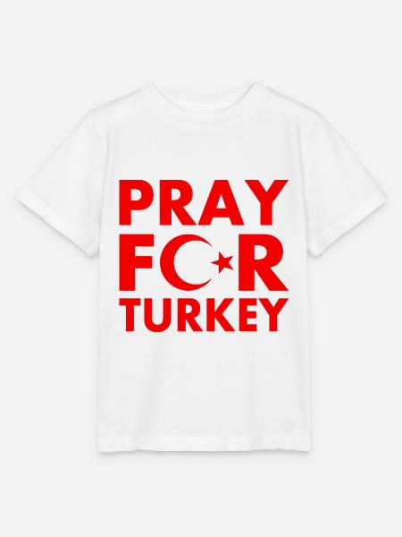 Pray for turkey - Stanley/Stella Kinder T-Shirt MINI CREATOR - Weiß