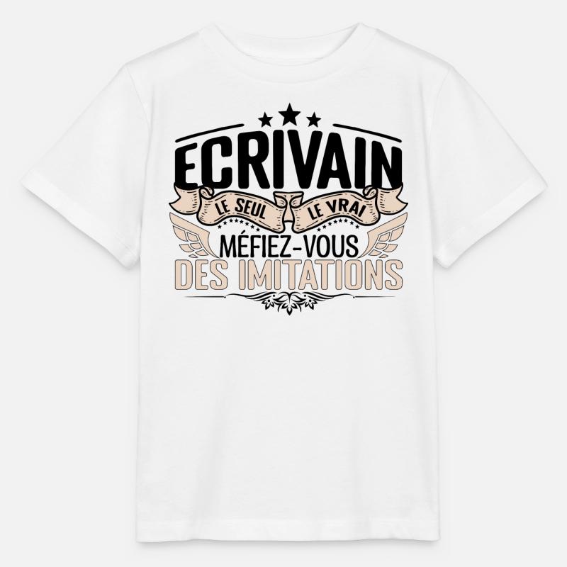Écrivain cadeau Écrivain le vrai Écrivain - T-shirt bio MINI CREATOR Stanley/Stella Enfant - blanc