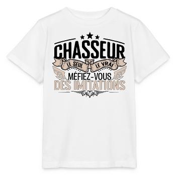 Chasseur cadeau Chasseur le vrai Chasseur - T-shirt bio MINI CREATOR Stanley/Stella Enfant - blanc - Devant - Maike (125cm)
