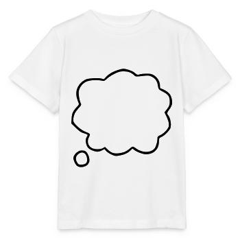 Emoji Thought Bubble Sketch Black - Stanley/Stella MINI CREATOR Kids’ T-Shirt - white - Front - Maike (125cm)