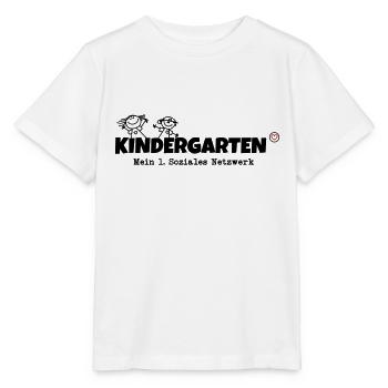 Kindergarten Soziales Netzwerk - Stanley/Stella Kinder T-Shirt MINI CREATOR  - Weiß - Vorne - Maike (125cm)