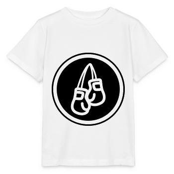 Boxing Boxing Gloves Symbol - Stanley/Stella MINI CREATOR Kids’ T-Shirt - white - Front - Maike (125cm)