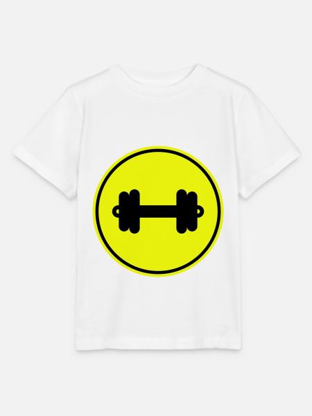 Hantel gewichte icon - Stanley/Stella Kinder T-Shirt MINI CREATOR - Weiß