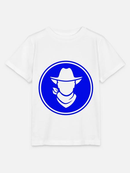 Cowboy western kopf - Stanley/Stella Kinder T-Shirt MINI CREATOR - Weiß