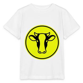 Kuh Kopf - Stanley/Stella Kinder T-Shirt MINI CREATOR  - Weiß - Vorne - Maike (125cm)