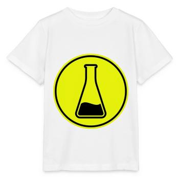 Test tube icon - Stanley/Stella MINI CREATOR Kids’ T-Shirt - white - Front - Maike (125cm)