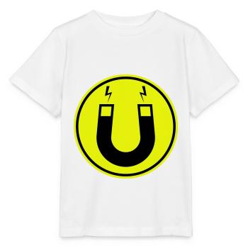 Hufeisen magnet - Stanley/Stella Kinder T-Shirt MINI CREATOR  - Weiß - Vorne - Maike (125cm)