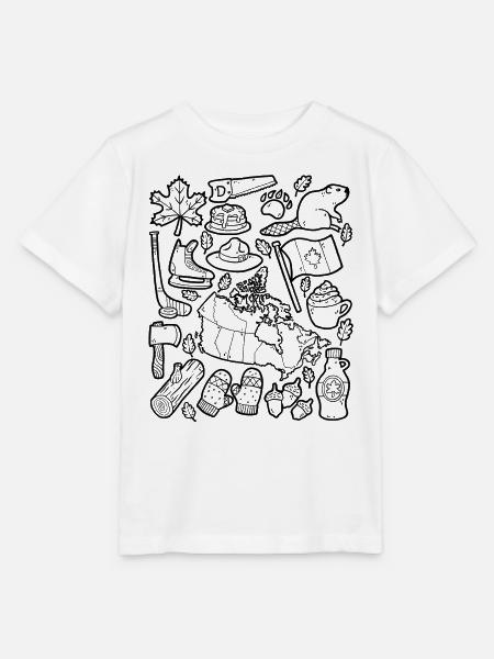 Kanada - Stanley/Stella Kinder T-Shirt MINI CREATOR - Weiß