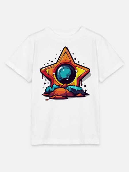 Ein Stern auf den Felsen - Stanley/Stella Kinder T-Shirt MINI CREATOR - Weiß
