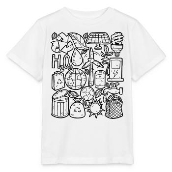 Ökologie, Umweltschutz und Nachhaltigkeit - Stanley/Stella Kinder T-Shirt MINI CREATOR  - Weiß - Vorne - Maike (125cm)