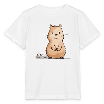 Cute chubby beaver - Stanley/Stella MINI CREATOR Kids’ T-Shirt - white - Front - Maike (125cm)