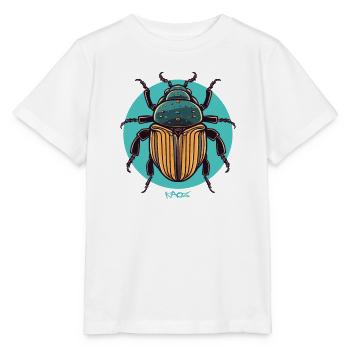 Großes fettes Insekt - Stanley/Stella Kinder T-Shirt MINI CREATOR  - Weiß - Vorne - Maike (125cm)