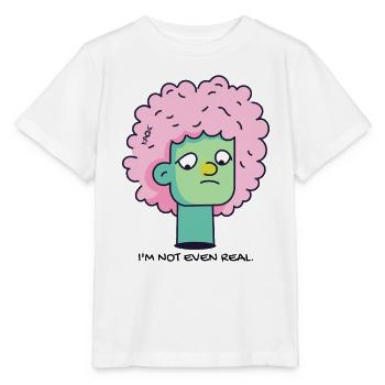 Ich bin nicht einmal echt - Stanley/Stella Kinder T-Shirt MINI CREATOR  - Weiß - Vorne - Maike (125cm)