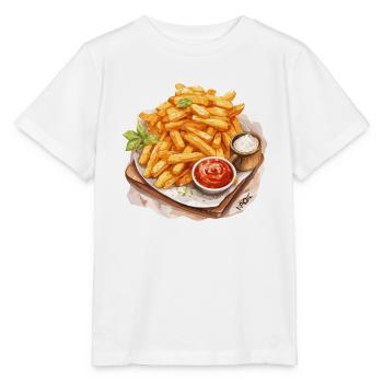 Délicieuses frites - T-shirt bio MINI CREATOR Stanley/Stella Enfant - blanc - Devant - Maike (125cm)