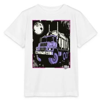 Super Cooler Müllwagen Container Truck - Stanley/Stella Kinder T-Shirt MINI CREATOR  - Weiß - Vorne - Maike (125cm)