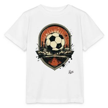 Un emblème pour le football - T-shirt bio MINI CREATOR Stanley/Stella Enfant - blanc - Devant - Maike (125cm)