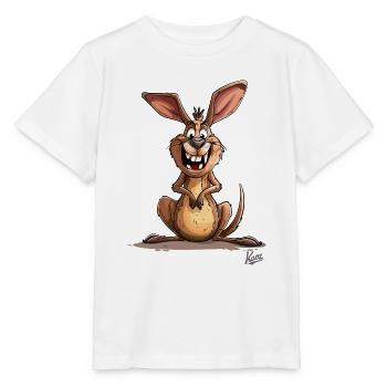 Funny Crooked Teeth: The Crazy Kangaroo - Stanley/Stella MINI CREATOR Kids’ T-Shirt - white - Front - Maike (125cm)