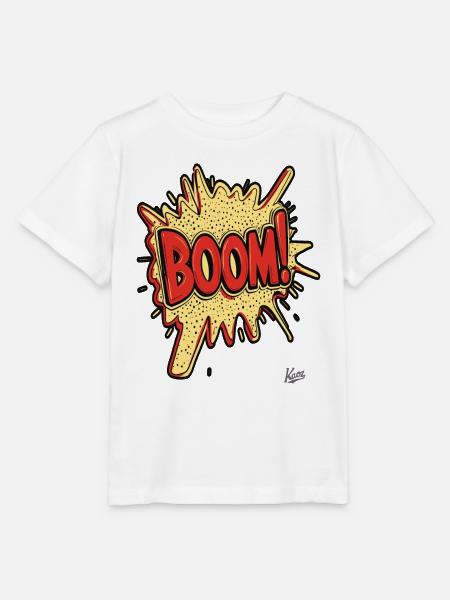 Boom – Cartoon Comic Explosion - Stanley/Stella Kinder T-Shirt MINI CREATOR  - Weiß