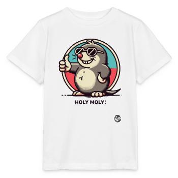 Sacré Moly ! Pouce levé de la taupe aveugle - T-shirt bio MINI CREATOR Stanley/Stella Enfant - blanc - Devant - Maike (125cm)