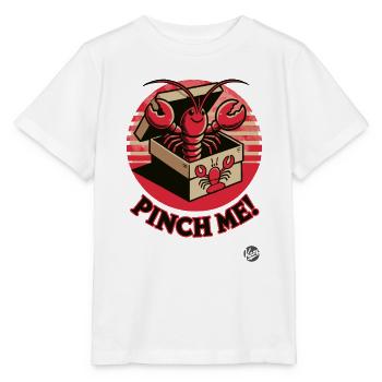 Pinching allowed, Little happy lobster - Stanley/Stella MINI CREATOR Kids’ T-Shirt - white - Front - Maike (125cm)