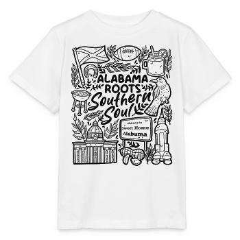 Racines de l’Alabama – Soul du Sud - T-shirt bio MINI CREATOR Stanley/Stella Enfant - blanc - Devant - Maike (125cm)