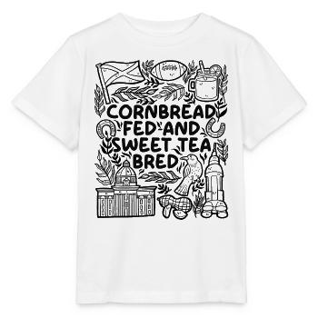 Amour du pain de maïs et thé sucré Soul - T-shirt bio MINI CREATOR Stanley/Stella Enfant - blanc - Devant - Maike (125cm)