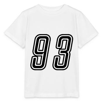 93 Numéro de numéro - T-shirt bio MINI CREATOR Stanley/Stella Enfant - blanc - Devant - Maike (125cm)