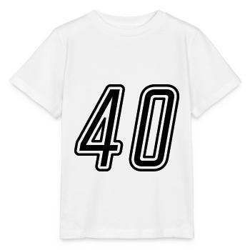 40 Number number - Stanley/Stella MINI CREATOR Kids’ T-Shirt - white - Front - Maike (125cm)