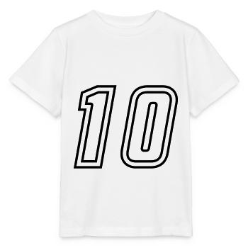 10 Number number - Stanley/Stella MINI CREATOR Kids’ T-Shirt - white - Front - Maike (125cm)